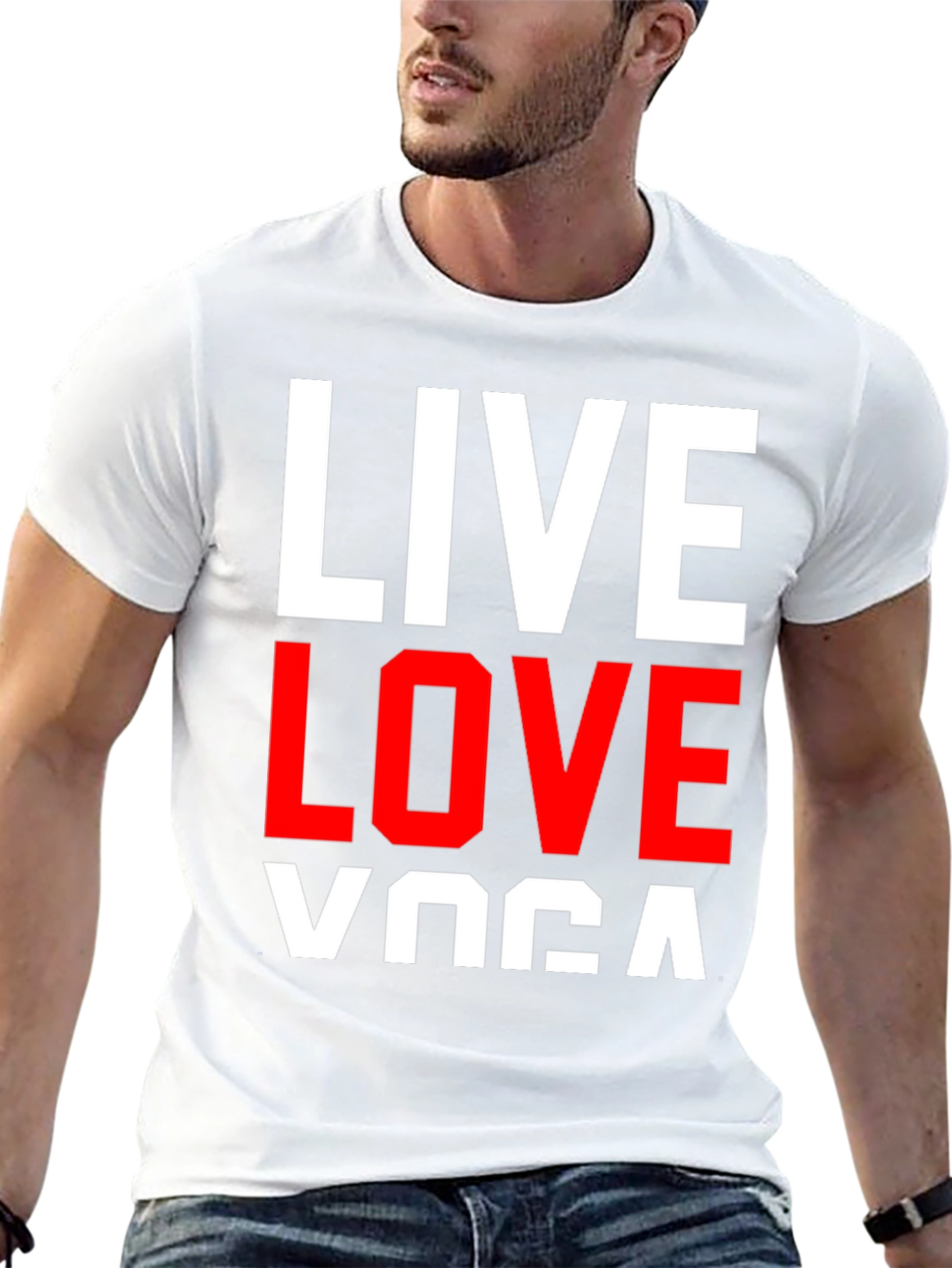 Live Love Yoga Graphic Tee - Black