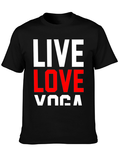Live Love Yoga Graphic Tee - Black