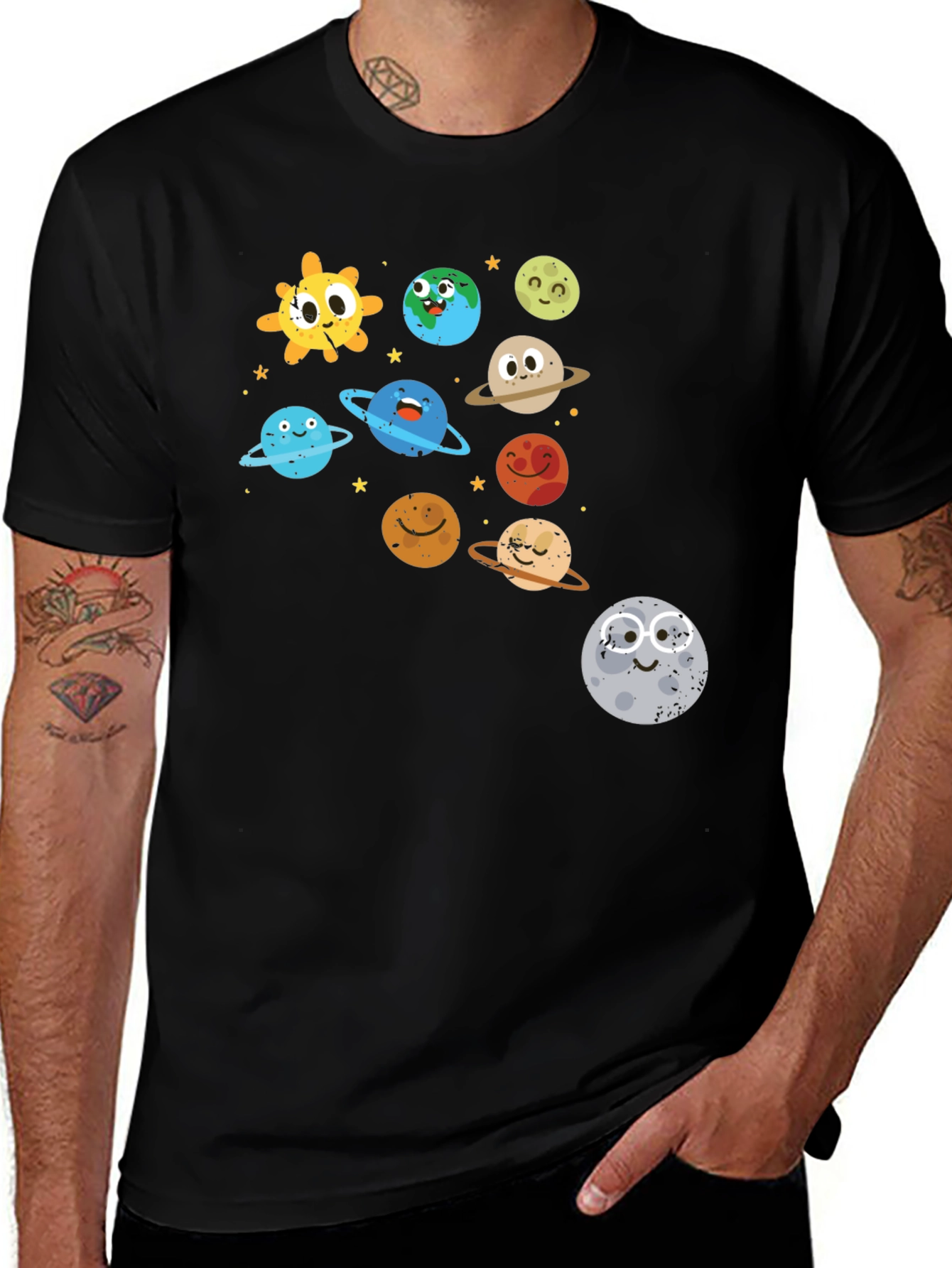 Cartoon Solar System T-Shirt