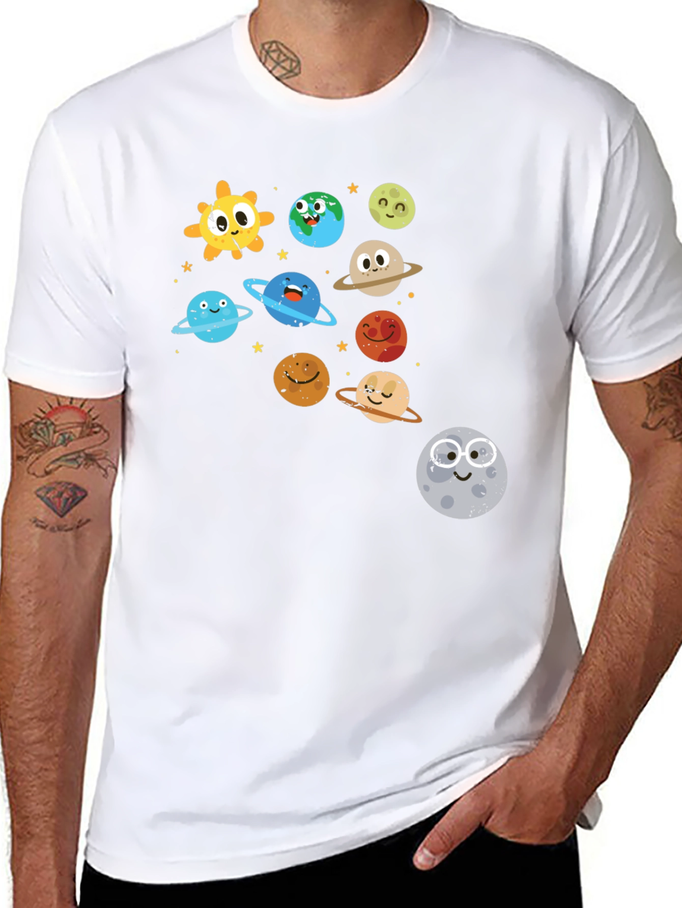 Cartoon Solar System T-Shirt