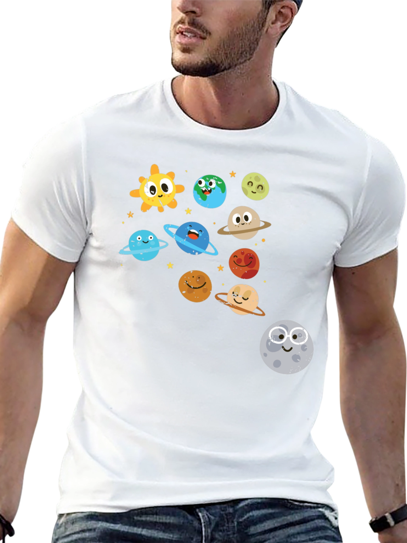 Cartoon Solar System T-Shirt
