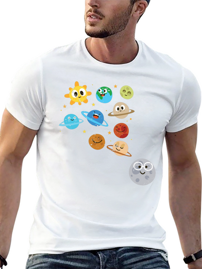 Cartoon Solar System T-Shirt