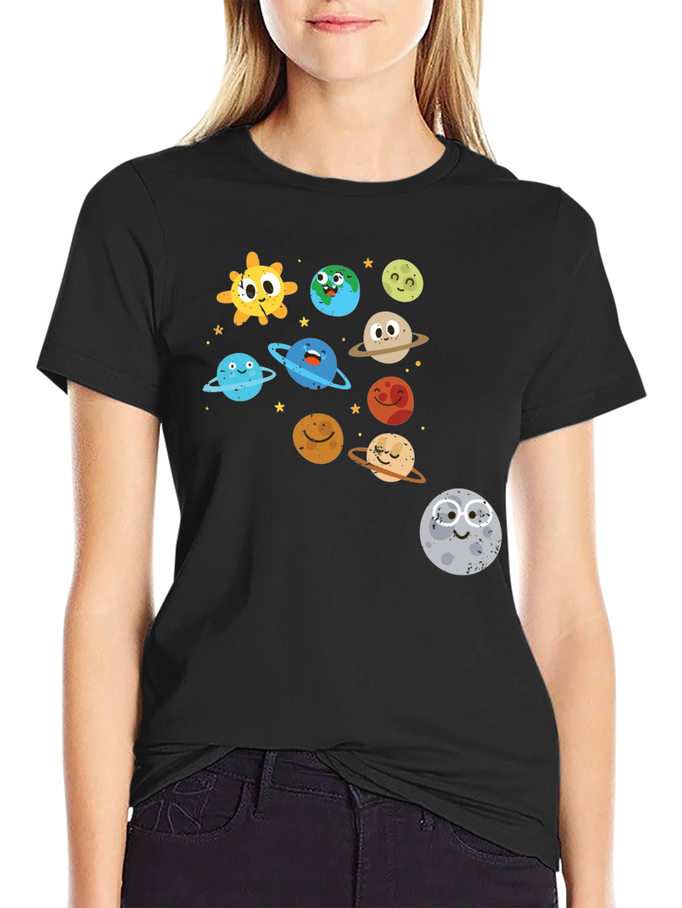 Cartoon Solar System T-Shirt