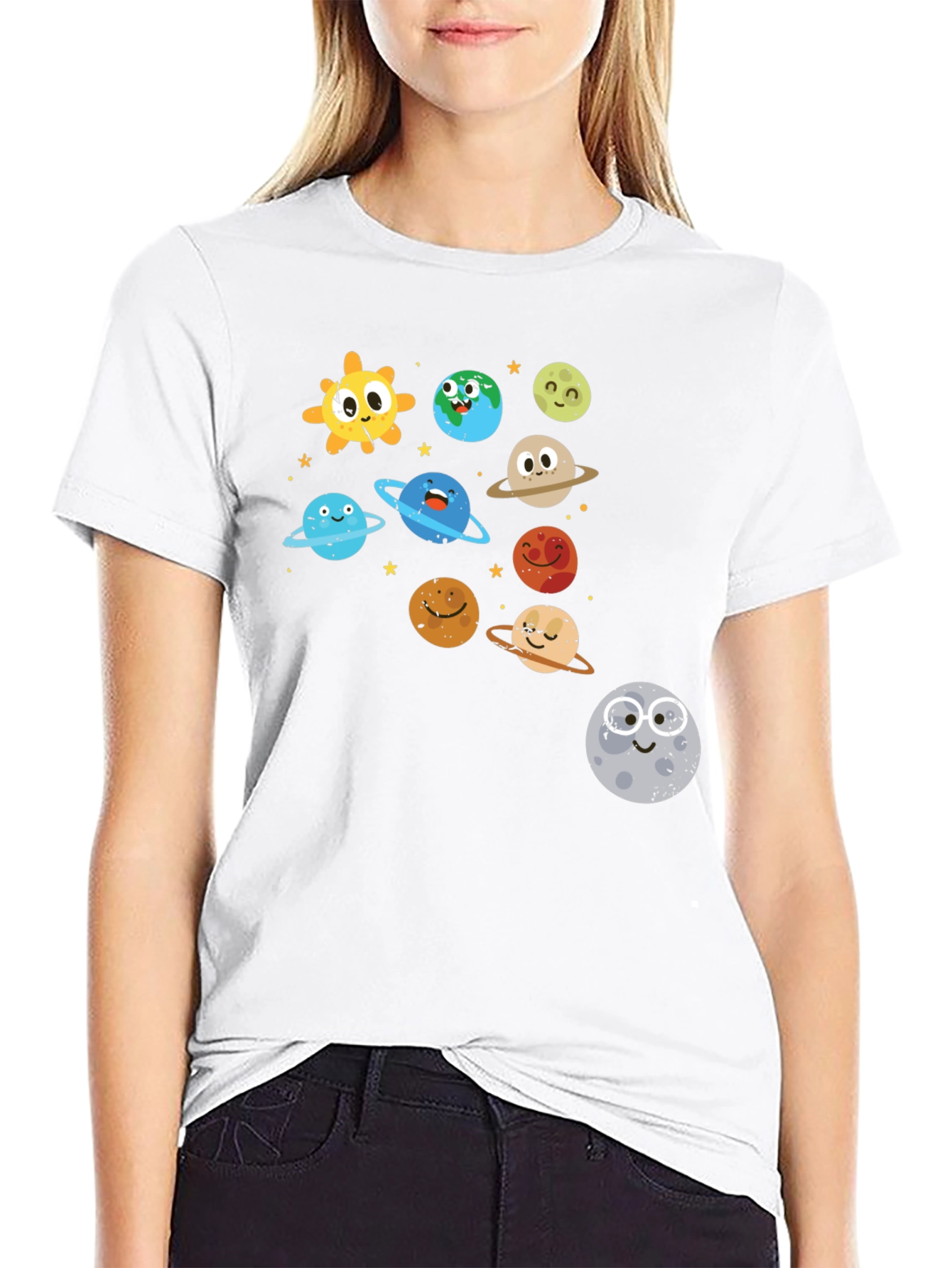 Cartoon Solar System T-Shirt