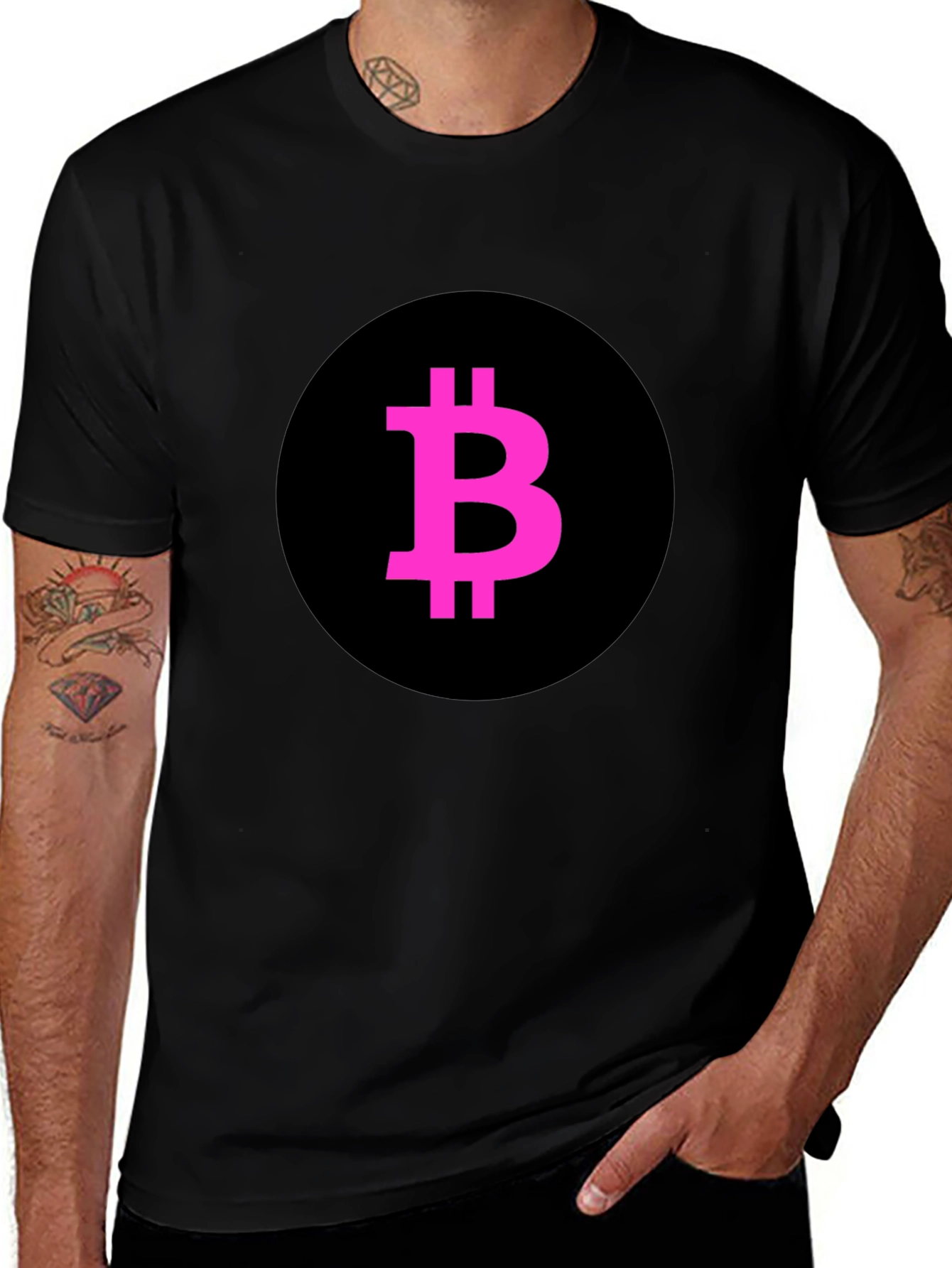 Bitcoin B Logo Black T-Shirt