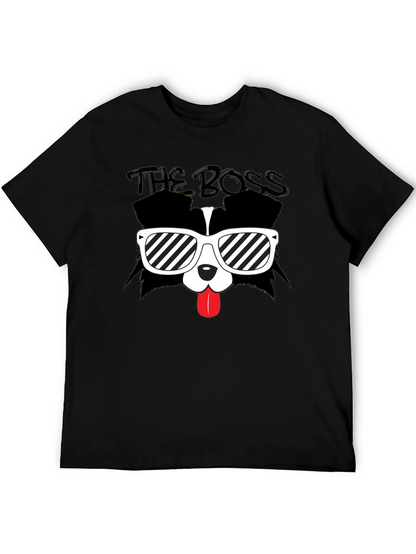 The Boss Dog Graphic Black T-Shirt