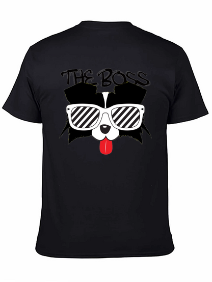 The Boss Dog Graphic Black T-Shirt