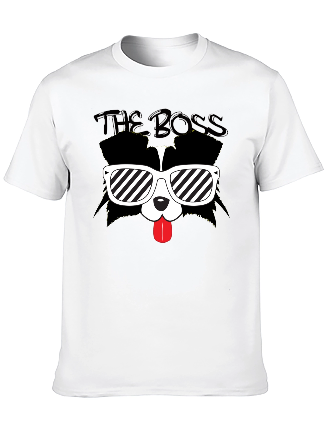 The Boss Dog Graphic Black T-Shirt