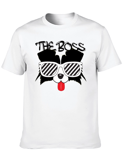 The Boss Dog Graphic Black T-Shirt