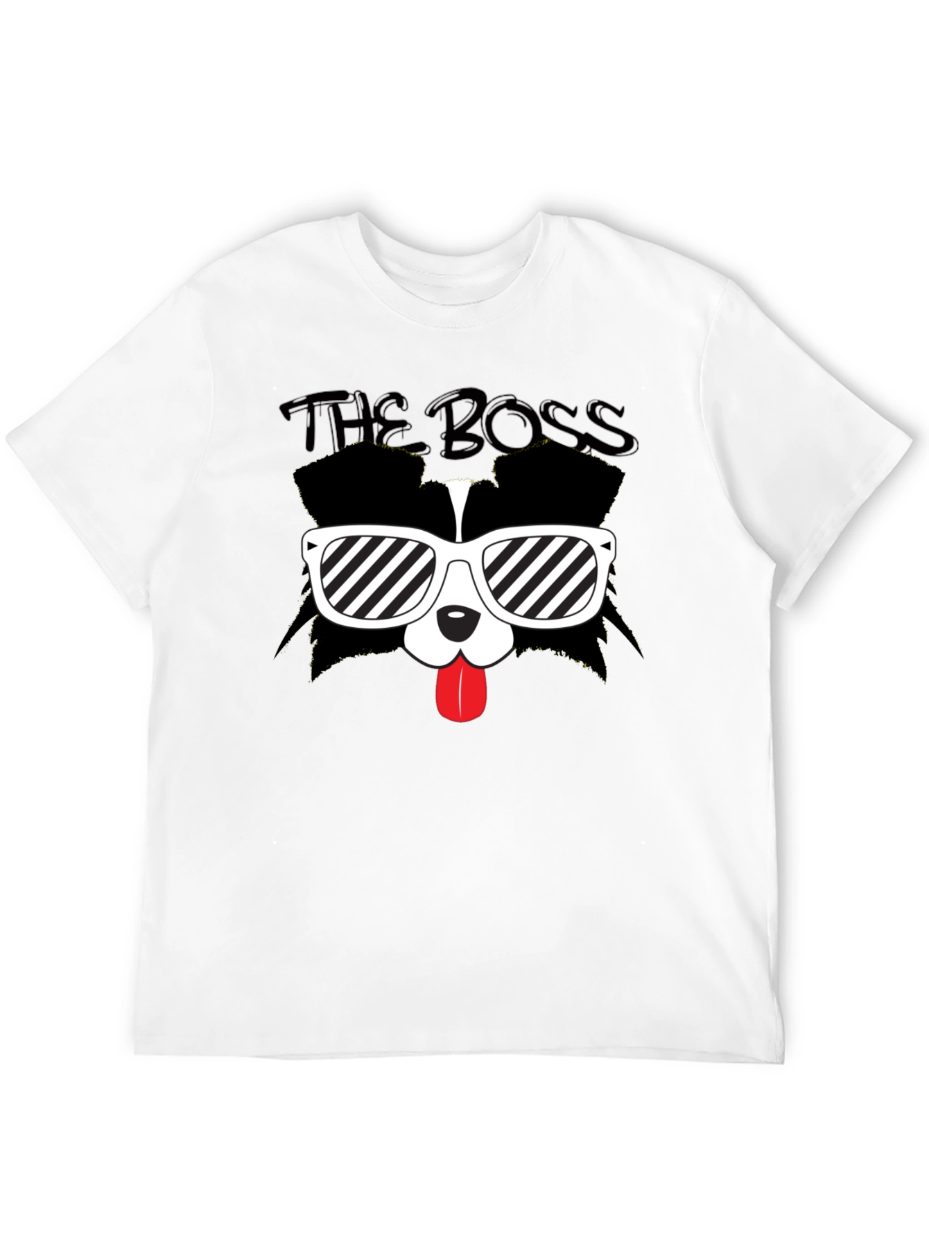 The Boss Dog Graphic Black T-Shirt