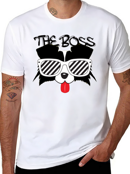The Boss Dog Graphic Black T-Shirt
