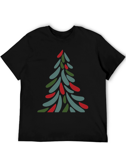 Abstract Christmas Tree Tee - Festive Holiday Shirt