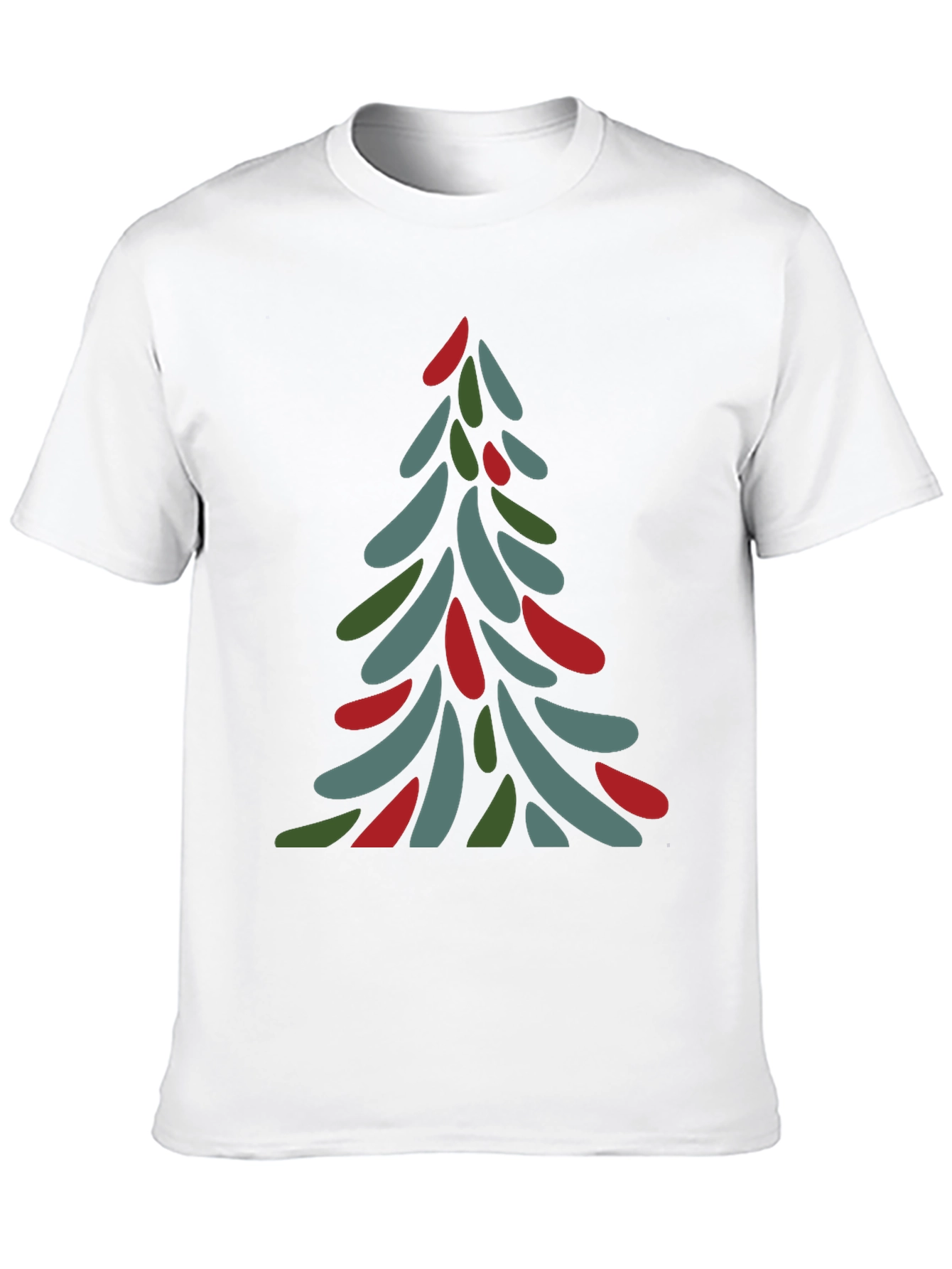 Abstract Christmas Tree Tee - Festive Holiday Shirt