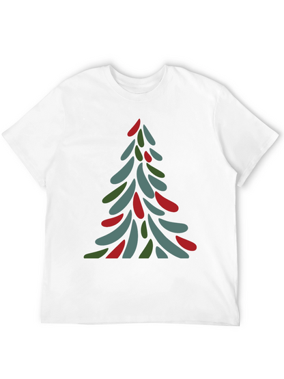 Abstract Christmas Tree Tee - Festive Holiday Shirt