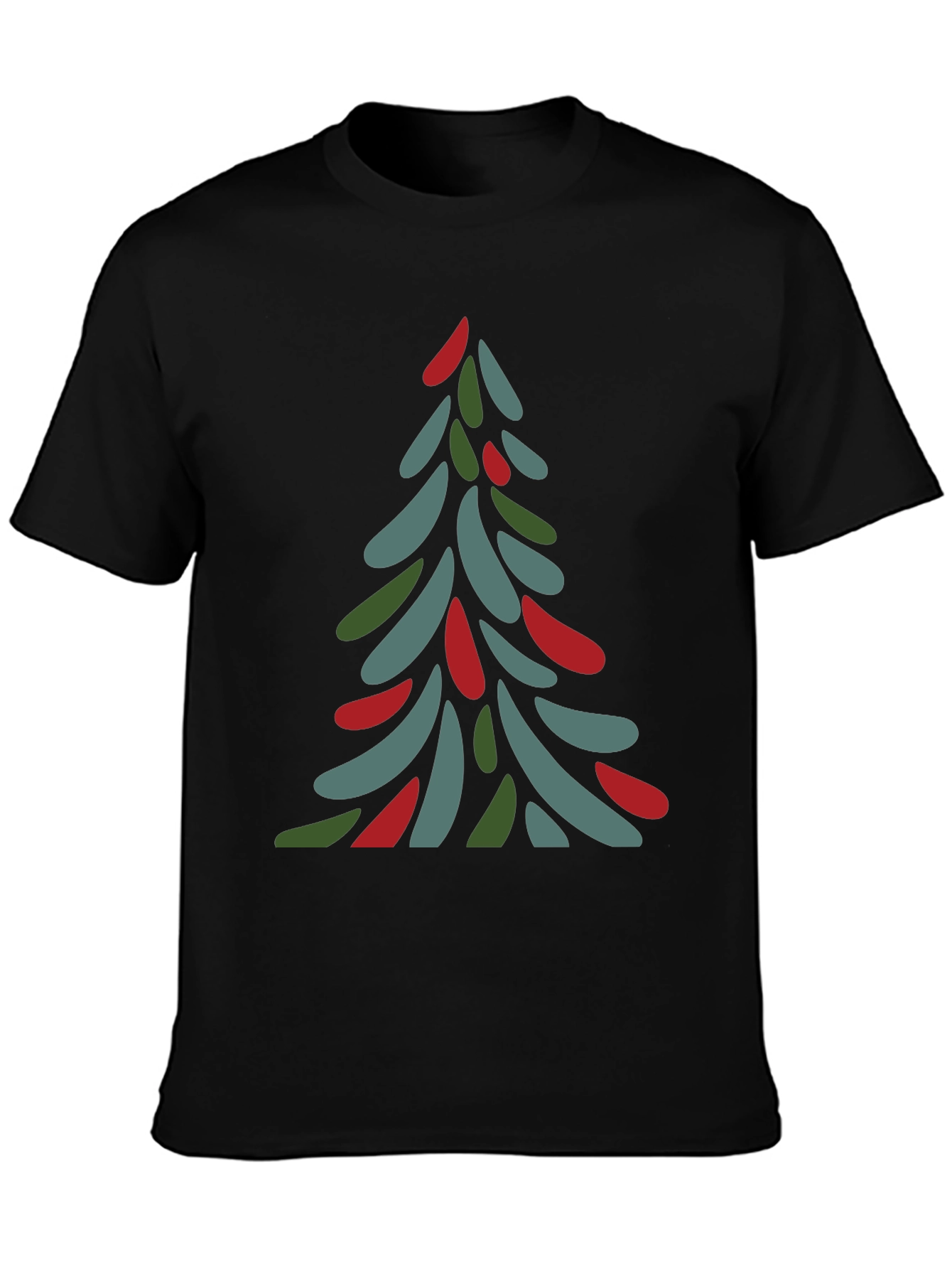 Abstract Christmas Tree Tee - Festive Holiday Shirt