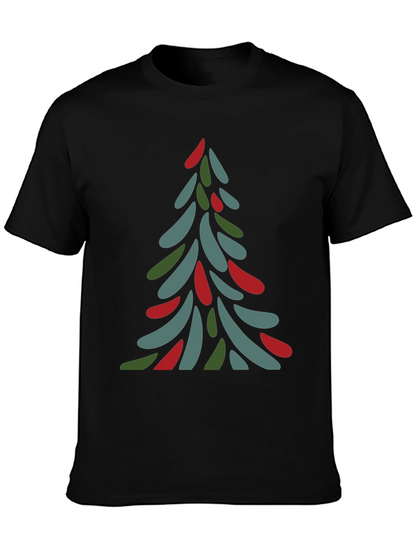 Abstract Christmas Tree Tee - Festive Holiday Shirt