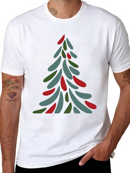 Abstract Christmas Tree Tee - Festive Holiday Shirt