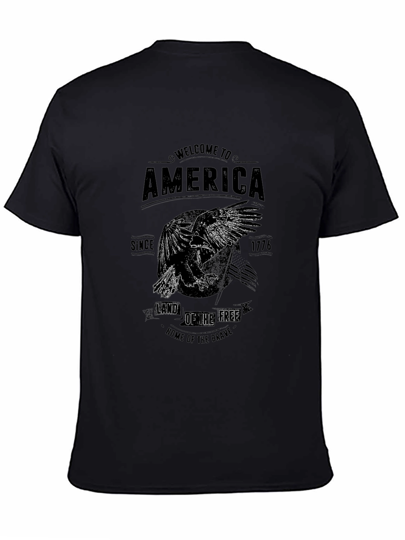 American Eagle Graphic T-Shirt - Land of the Free