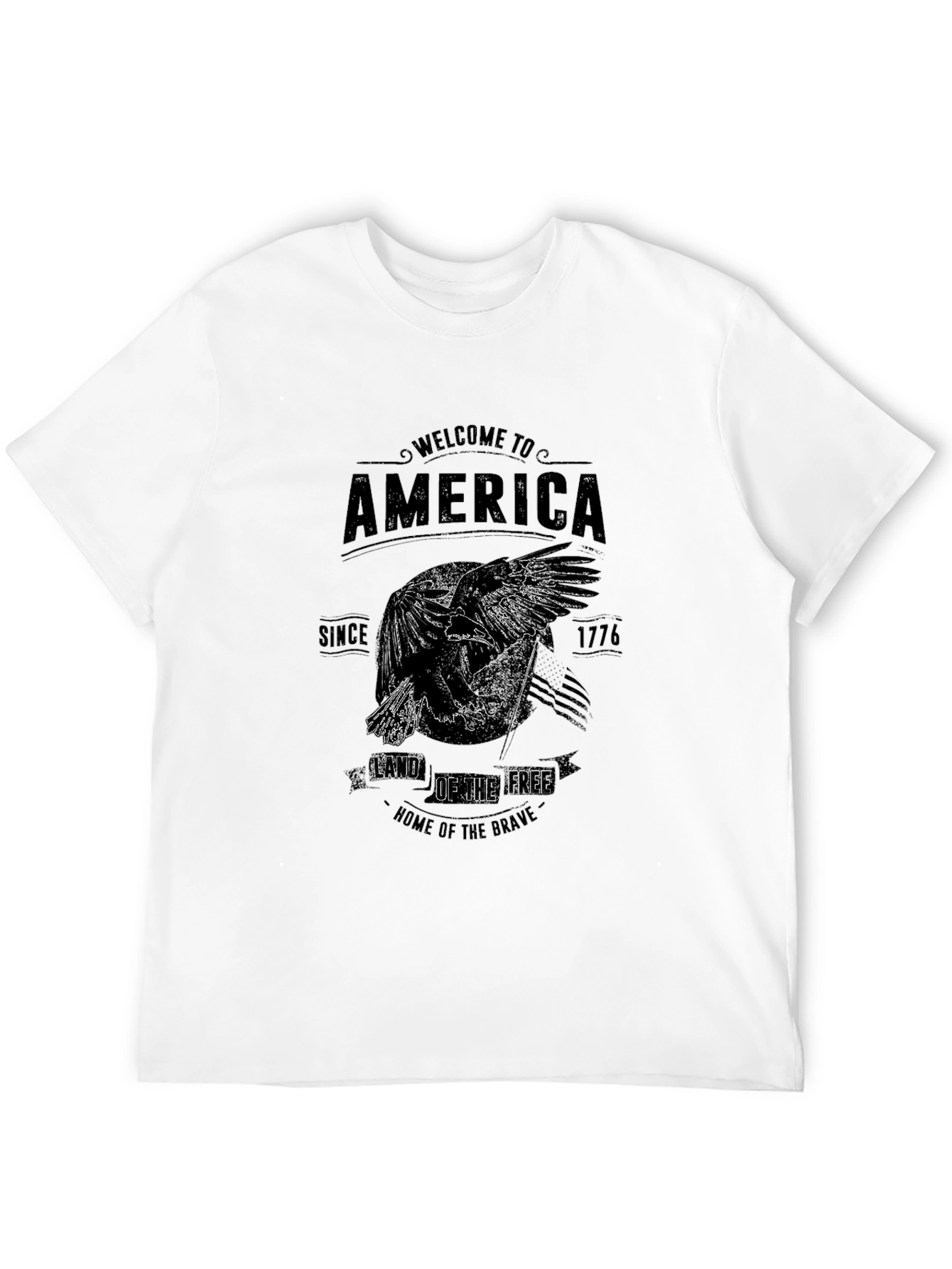 American Eagle Graphic T-Shirt - Land of the Free