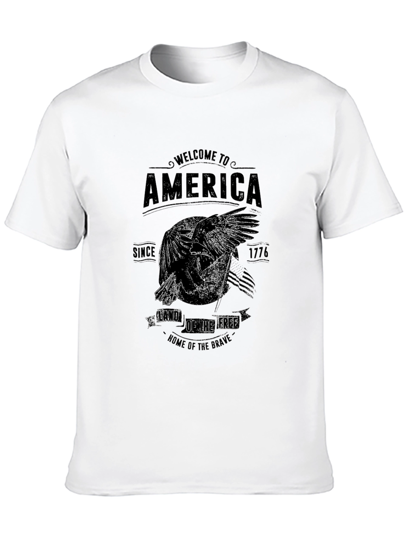 American Eagle Graphic T-Shirt - Land of the Free