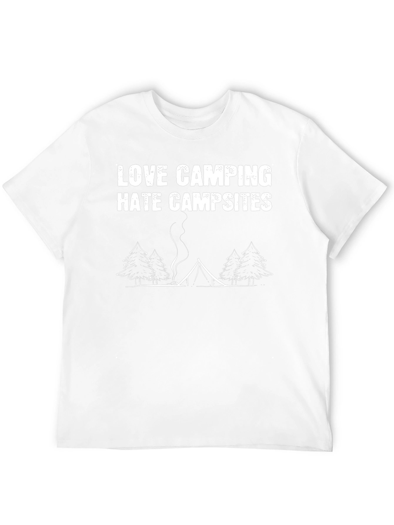 Love Camping Hate Campsites Graphic Tee