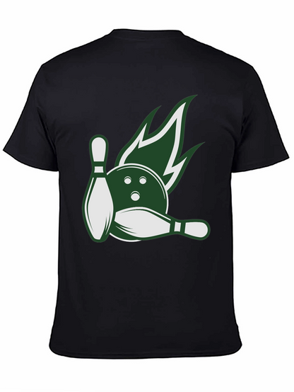 Bowling Strike Tee - Green Flame