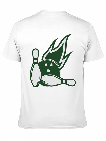 Bowling Strike Tee - Green Flame