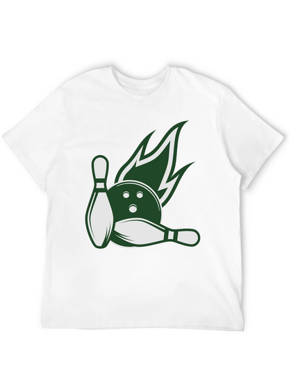 Bowling Strike Tee - Green Flame