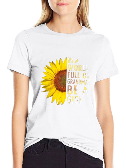 Sunflower Gigi T-Shirt - Unique Grandma Gift