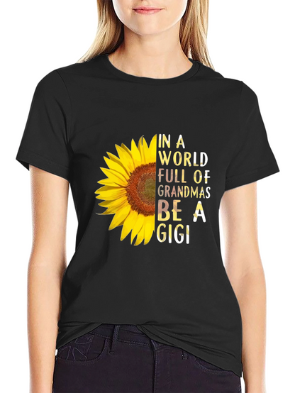 Sunflower Gigi T-Shirt - Unique Grandma Gift