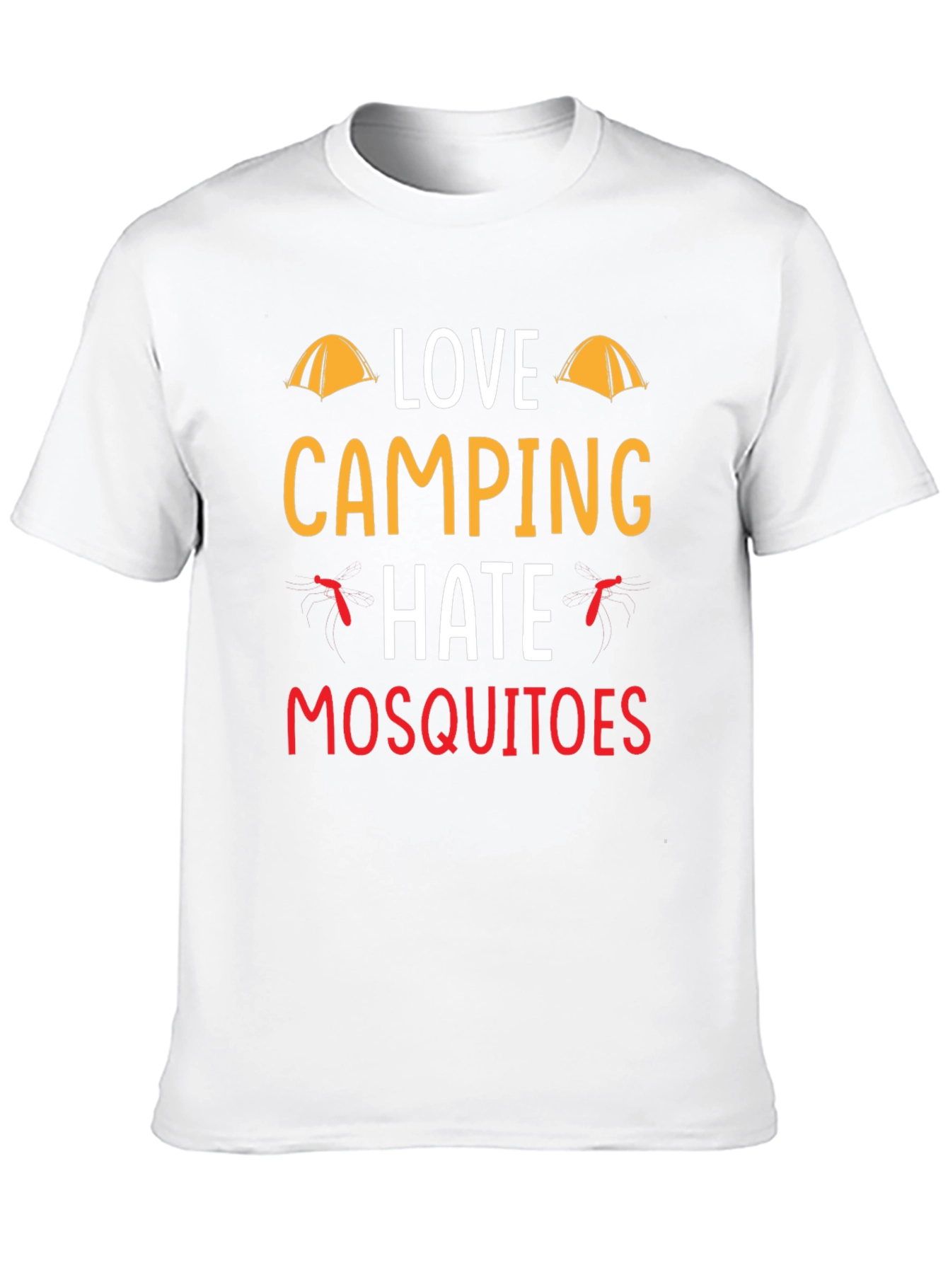 Love Camping Hate Mosquitoes Graphic Tee