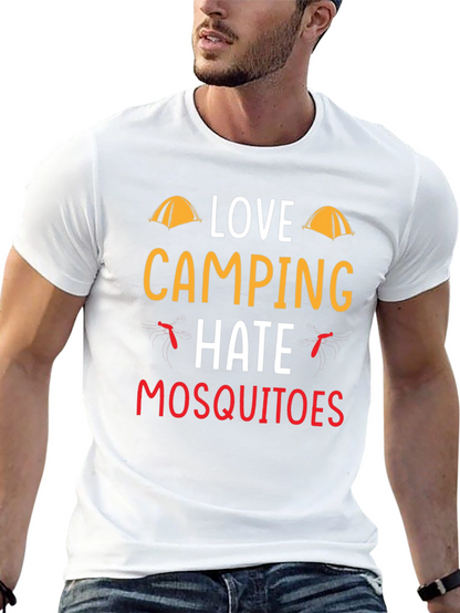 Love Camping Hate Mosquitoes Graphic Tee
