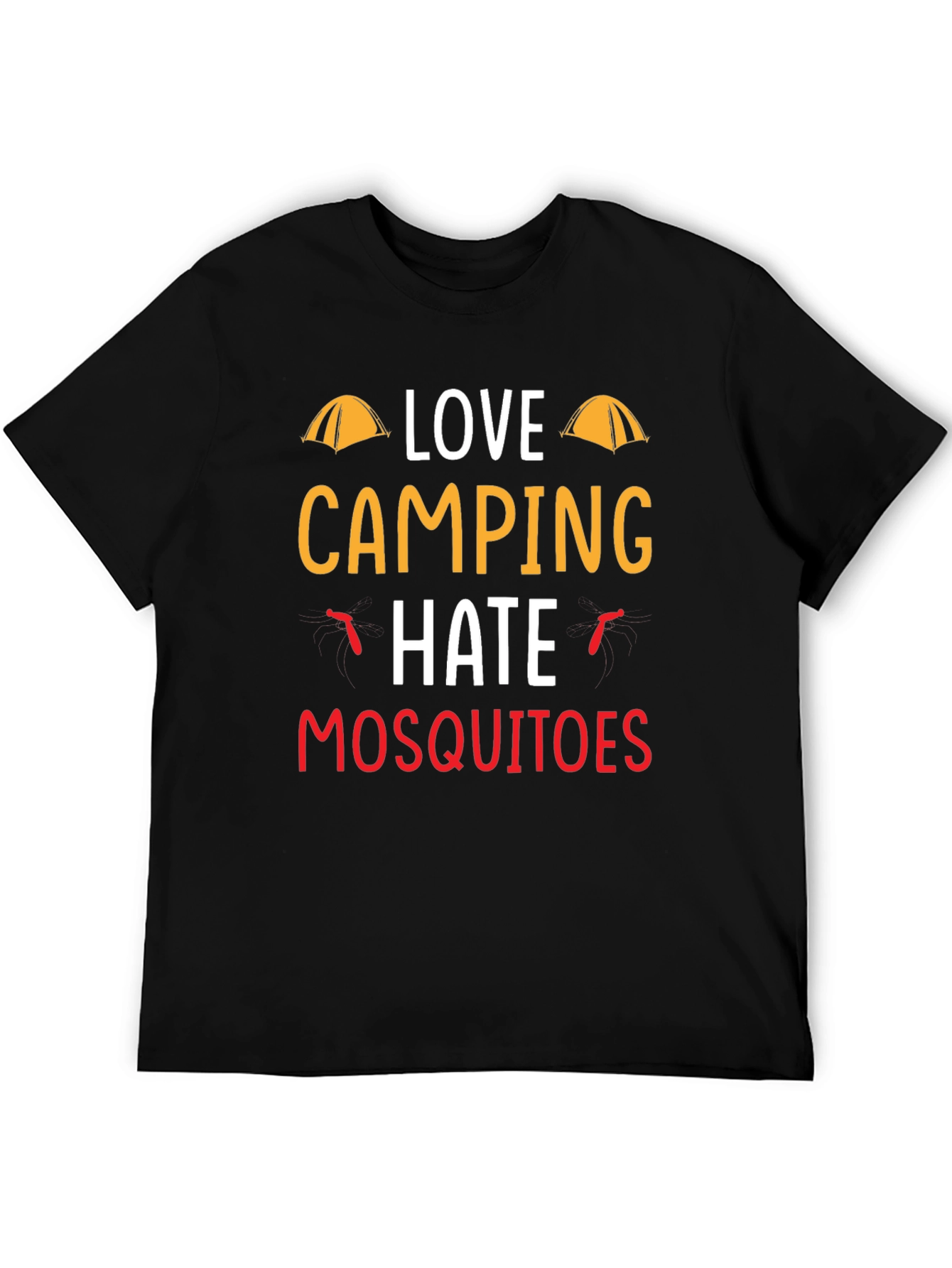 Love Camping Hate Mosquitoes Graphic Tee
