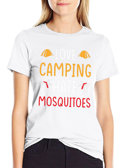 Love Camping Hate Mosquitoes Graphic Tee