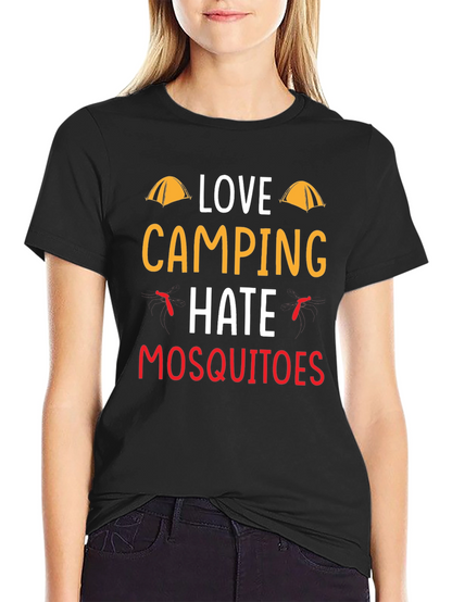 Love Camping Hate Mosquitoes Graphic Tee