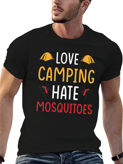 Love Camping Hate Mosquitoes Graphic Tee