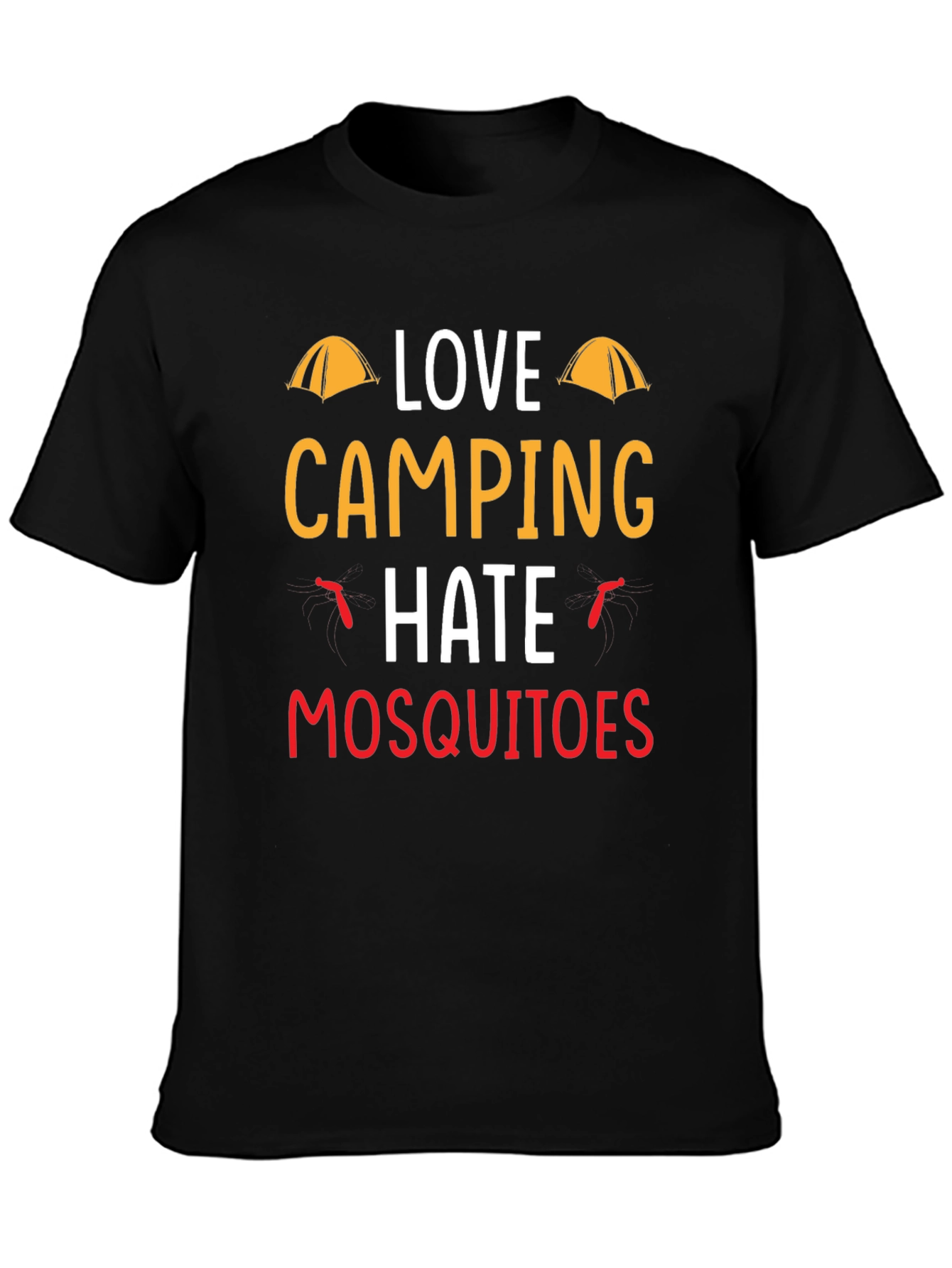 Love Camping Hate Mosquitoes Graphic Tee