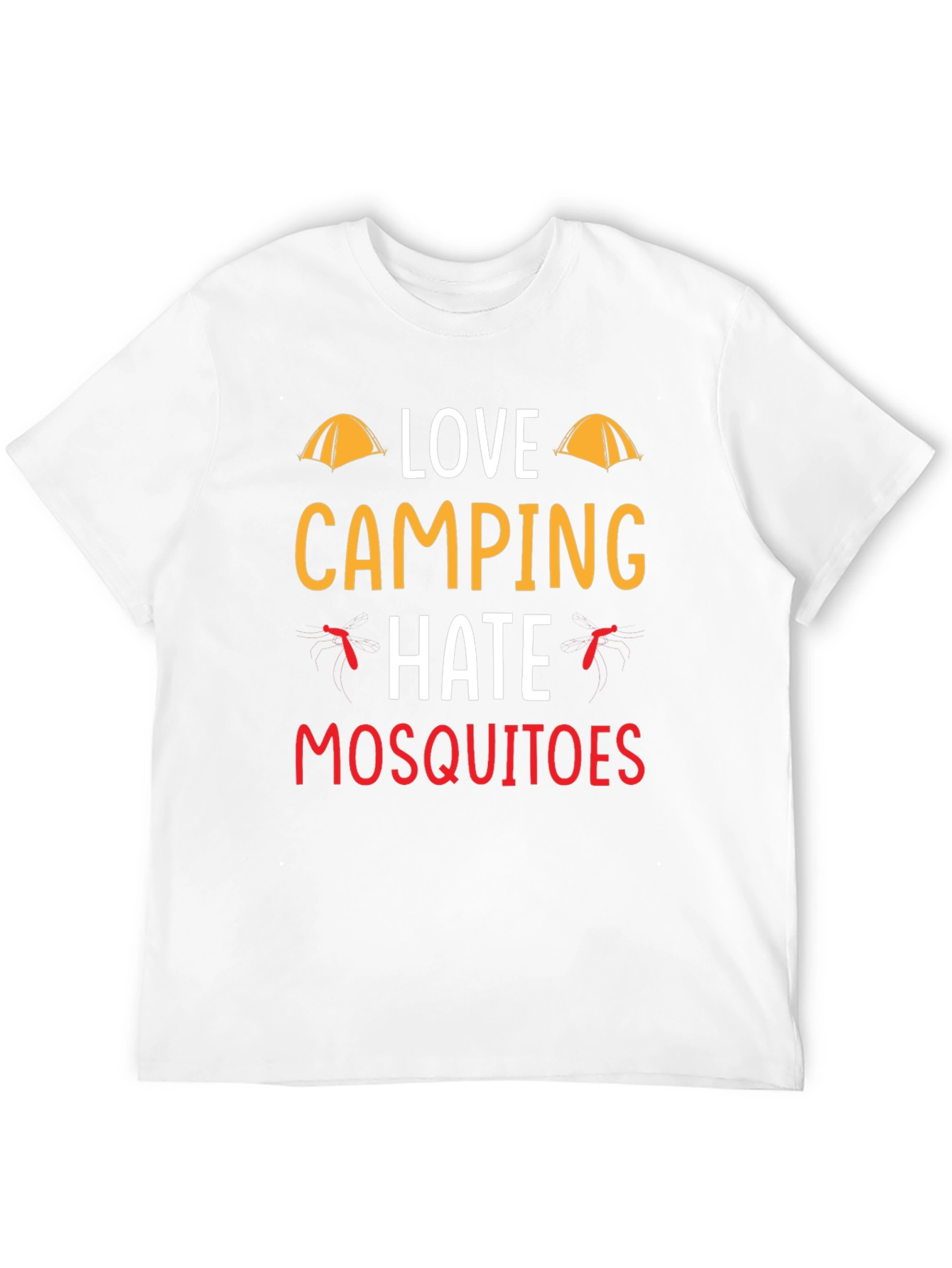 Love Camping Hate Mosquitoes Graphic Tee