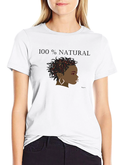 100% Natural Graphic Tee - Black