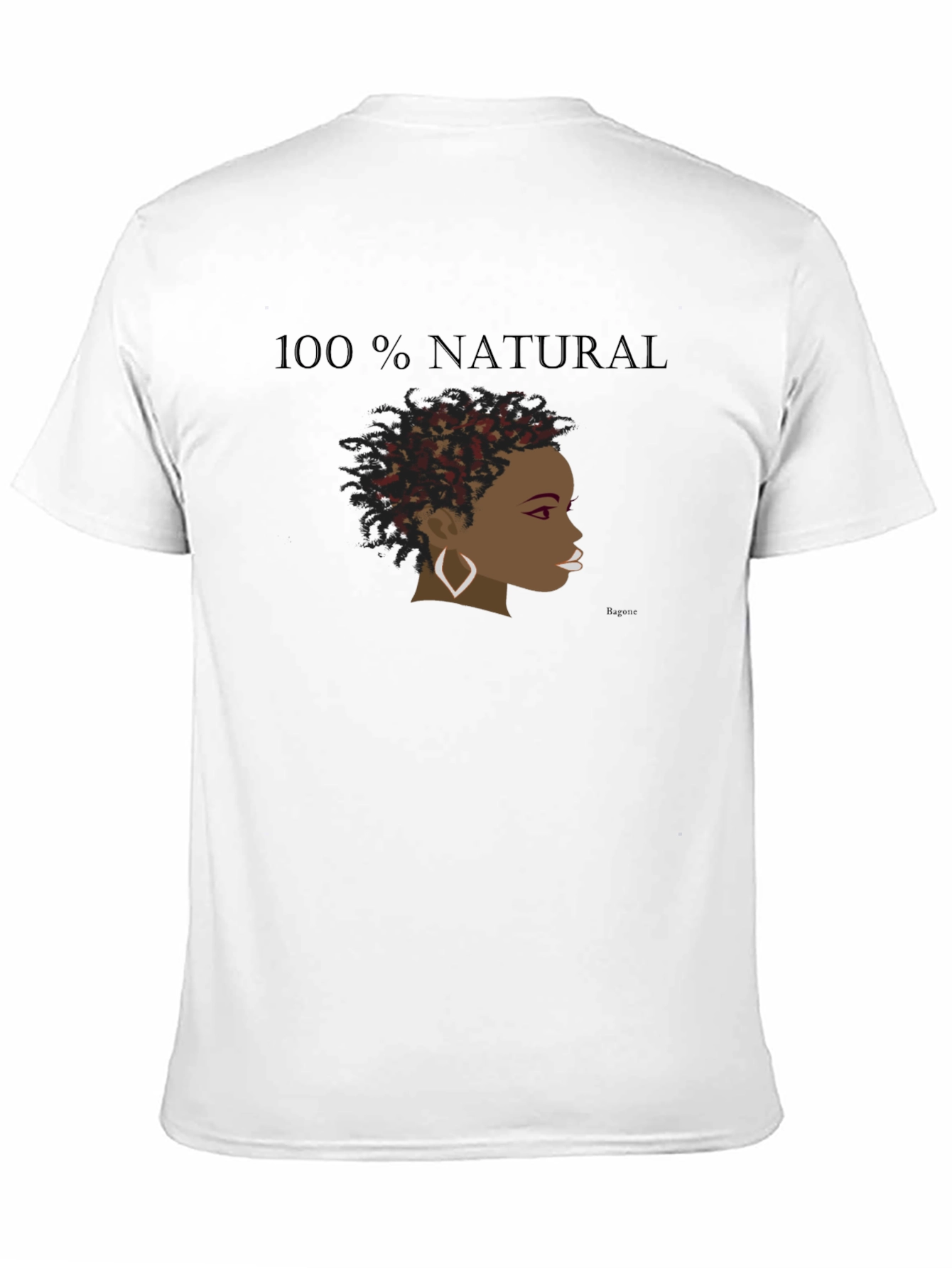 100% Natural Graphic Tee - Black
