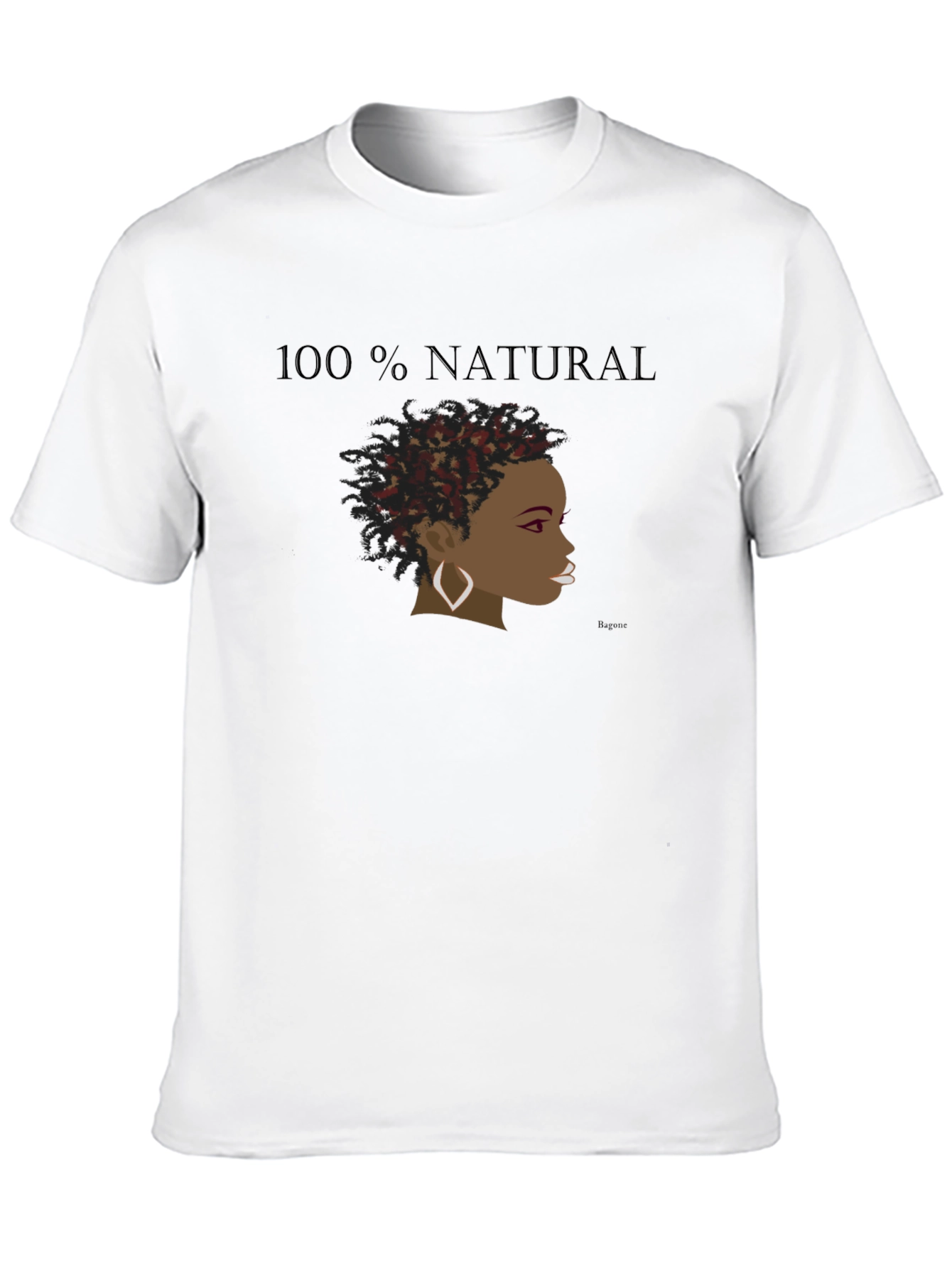 100% Natural Graphic Tee - Black
