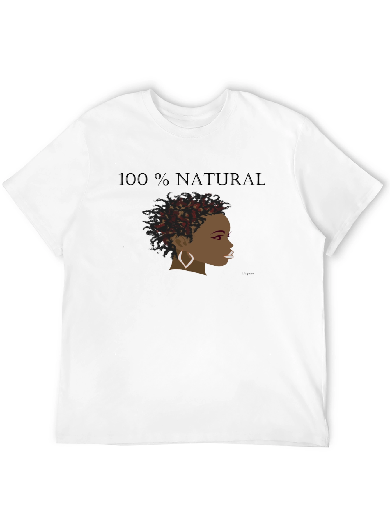 100% Natural Graphic Tee - Black