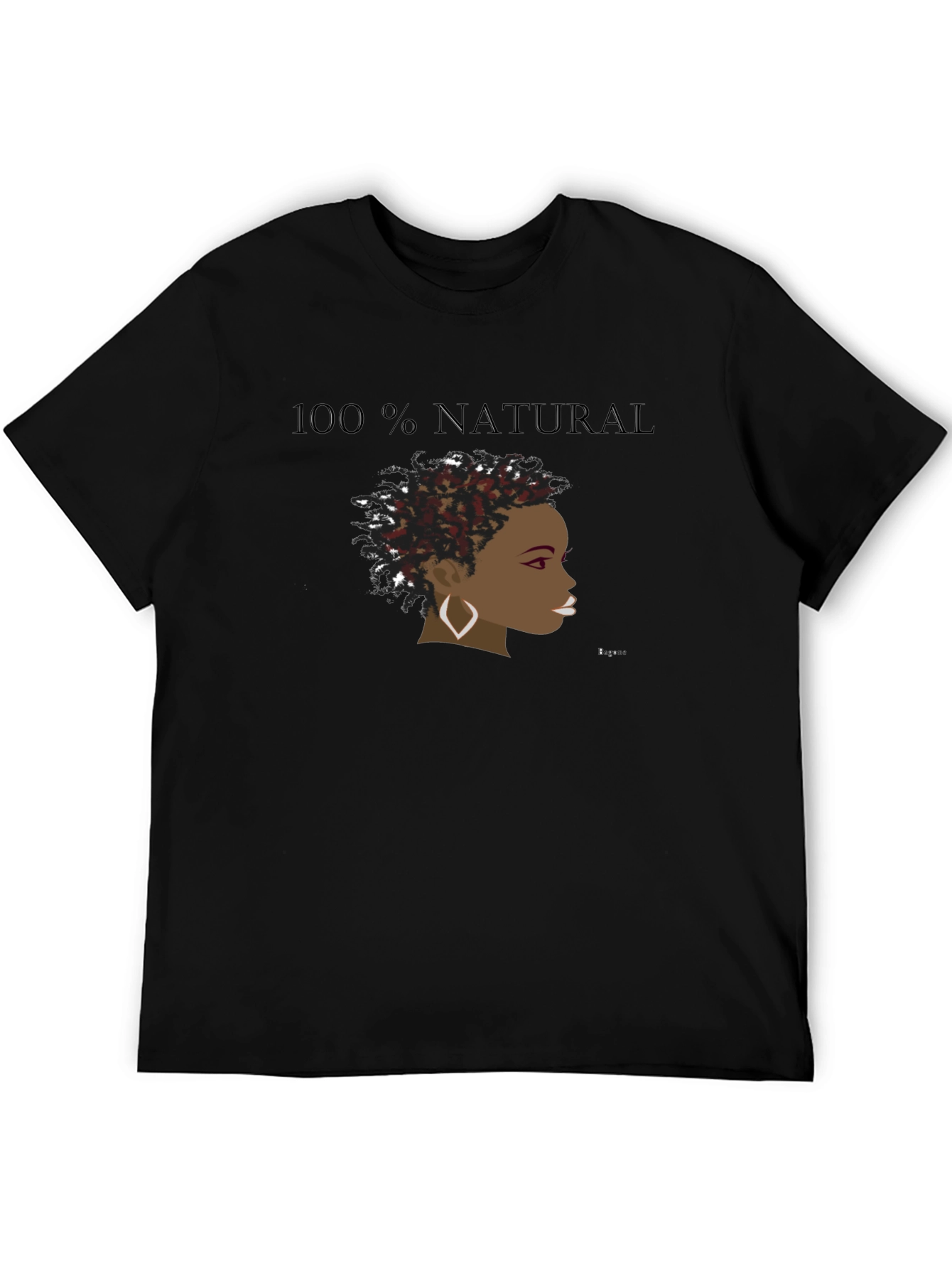 100% Natural Graphic Tee - Black