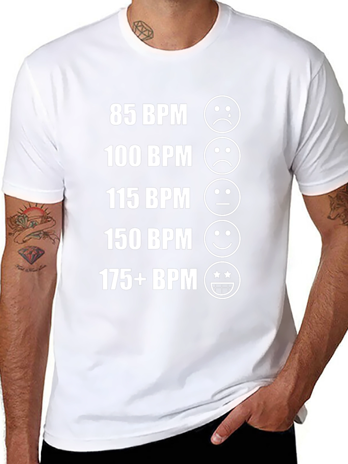 BPM Mood T-Shirt - Heart Rate Activated Fun!