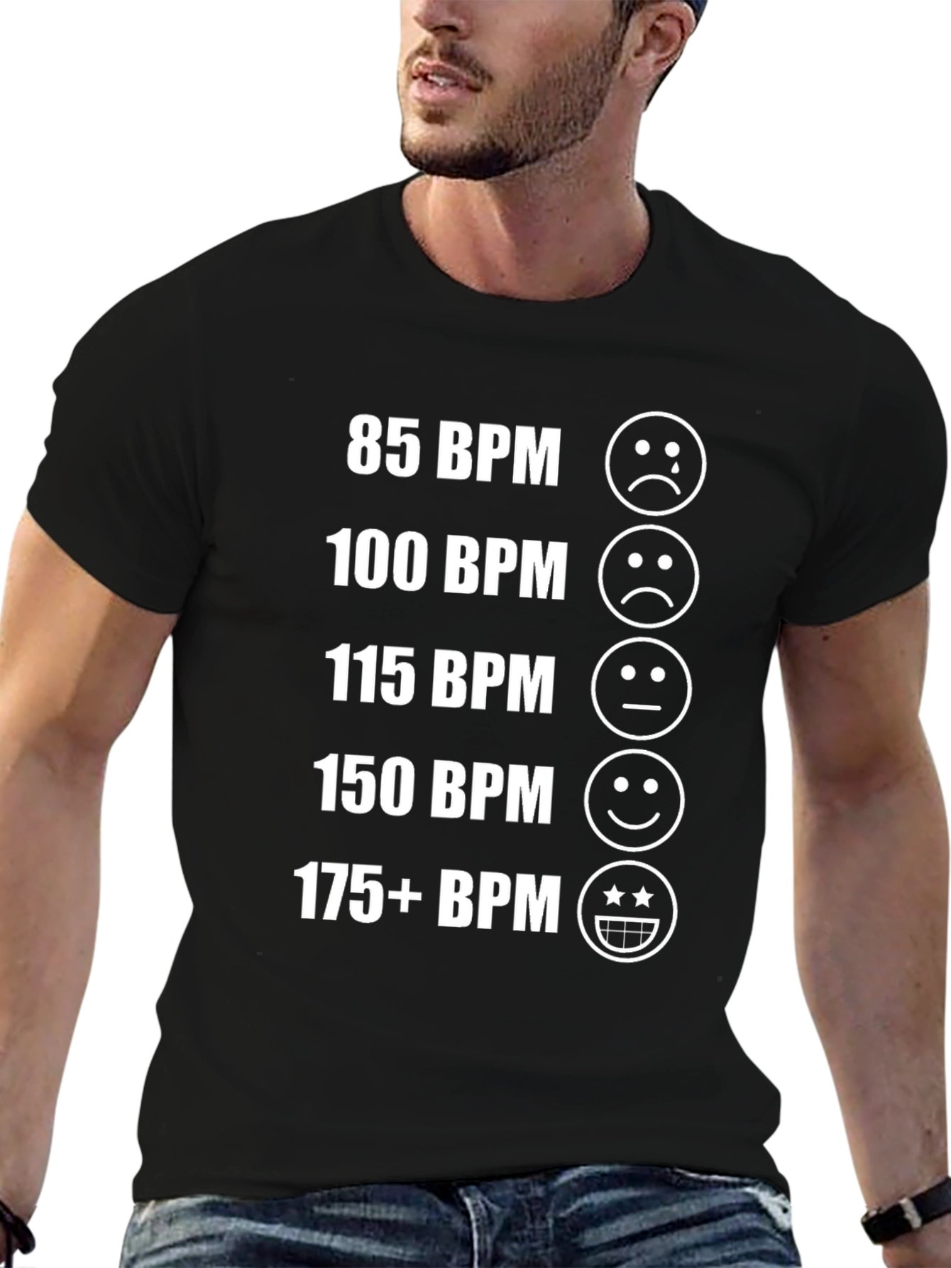 BPM Mood T-Shirt - Heart Rate Activated Fun!