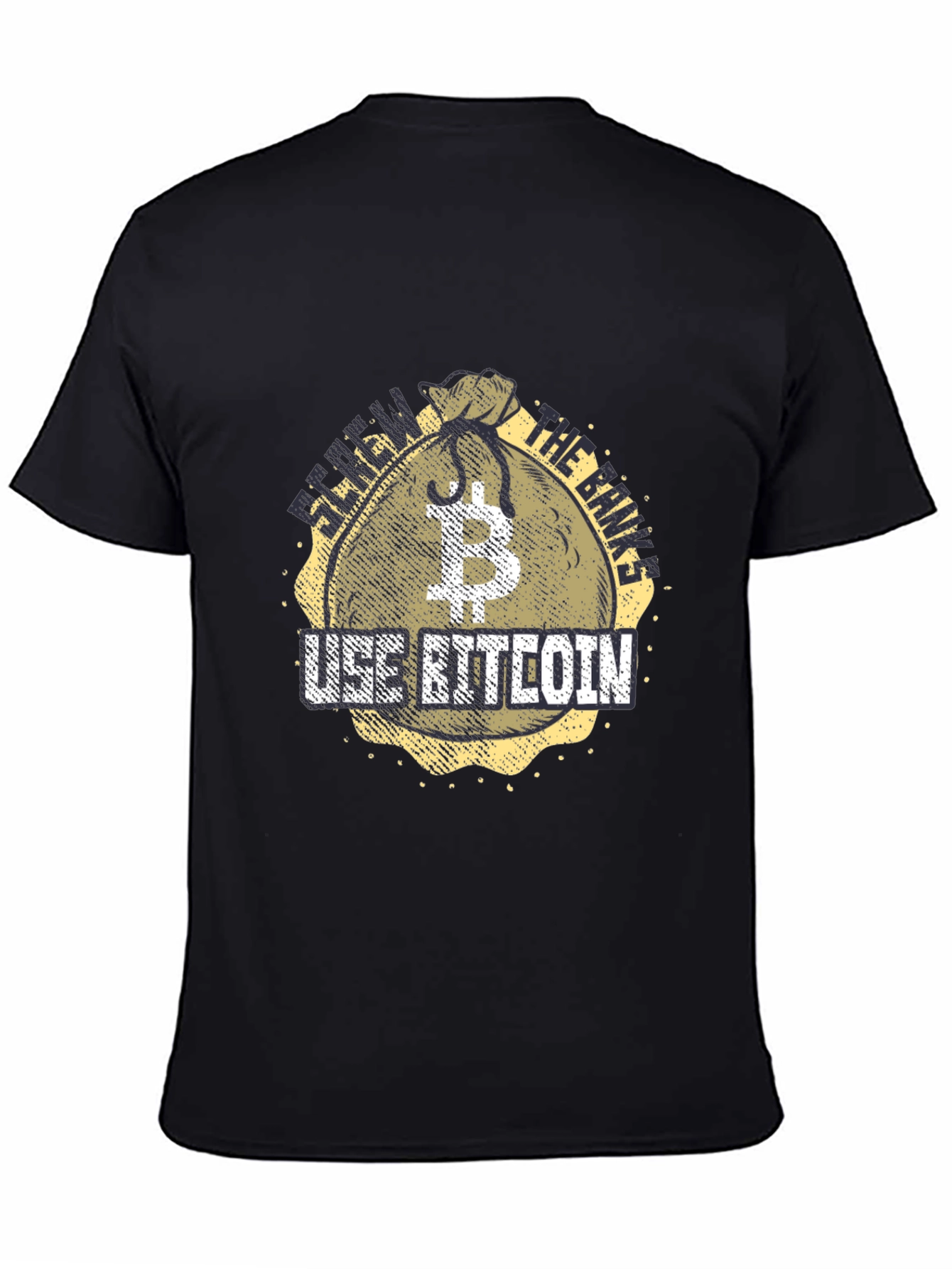 Bitcoin Crypto Black T-Shirt: Use Bitcoin!