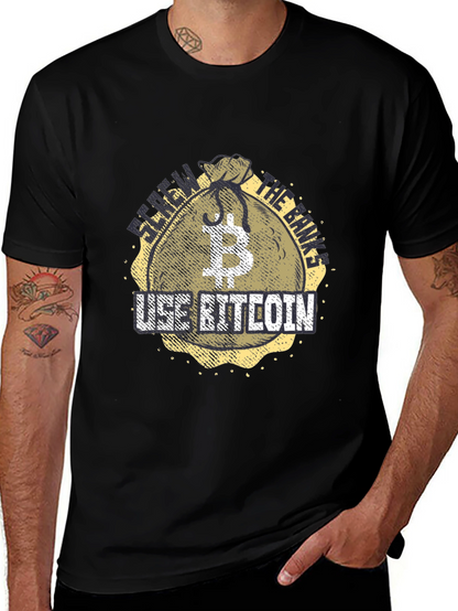 Bitcoin Crypto Black T-Shirt: Use Bitcoin!