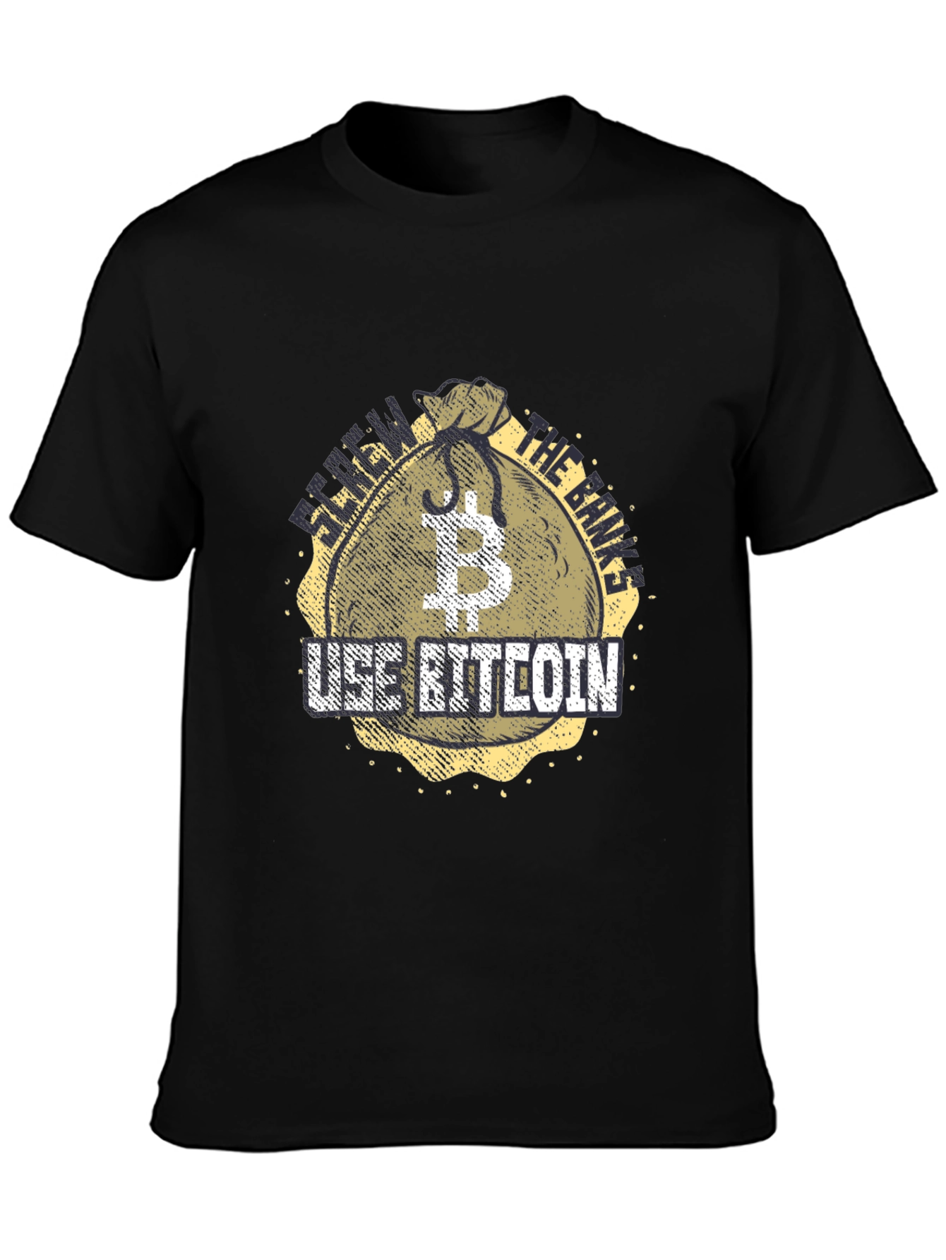 Bitcoin Crypto Black T-Shirt: Use Bitcoin!