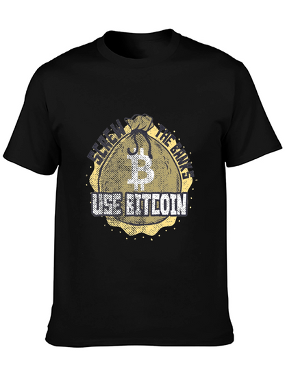 Bitcoin Crypto Black T-Shirt: Use Bitcoin!