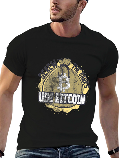 Bitcoin Crypto Black T-Shirt: Use Bitcoin!